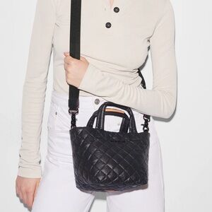 MZ Wallace Mini Metro Tote Deluxe in Black in EUC.